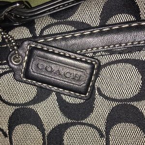 Coach purse, black and gray, good used condition